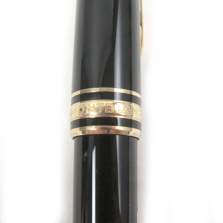 極美品□MONTBLANC モンブラン マイスターシュテュック クラシック ホワイトスター ツイスト式 ボールペン ブラック ゴールド ドイツ製
