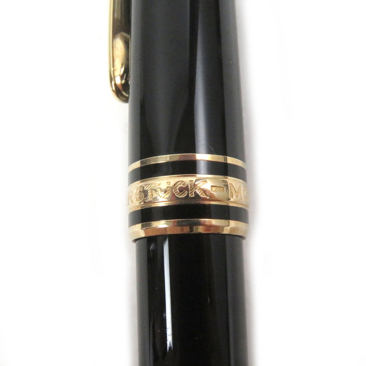 極美品□MONTBLANC モンブラン マイスターシュテュック クラシック ホワイトスター ツイスト式 ボールペン ブラック ゴールド ドイツ製