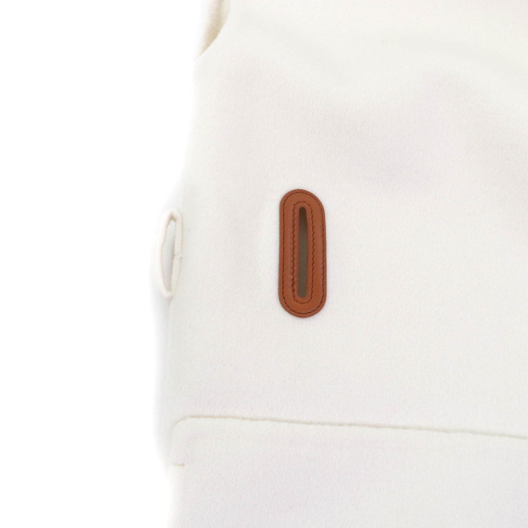 未使用品★HERMES エルメス 23AW 3H0141DA カシミヤ100％ レザー使い ベルトデザイン ロングジレ ベスト 36 ハンガー・ガーメント付