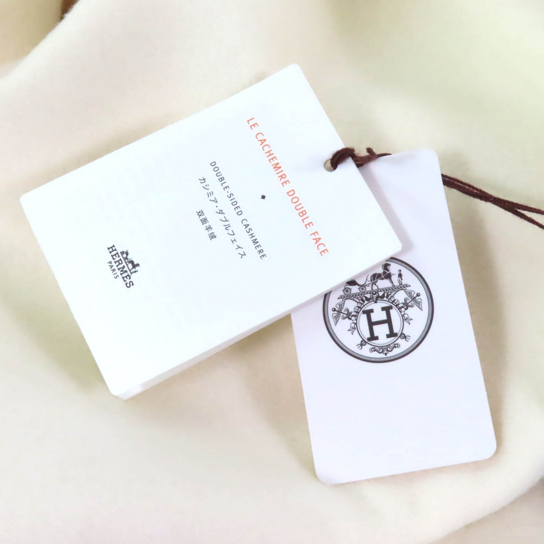 未使用品★HERMES エルメス 23AW 3H0141DA カシミヤ100％ レザー使い ベルトデザイン ロングジレ ベスト 36 ハンガー・ガーメント付