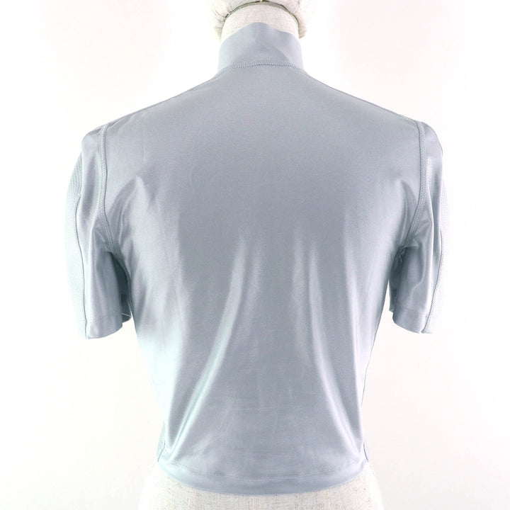 極美品△Alexander Wang アレキサンダーワン 1CC1231753 ハーフジップトップ 半袖 ラッシュガード トップス シルバーフォックス M