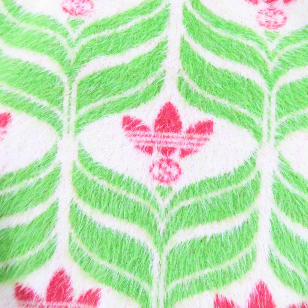 未使用品☆GUCCI×adidas グッチ×アディダス 717694 トレフォイル ベルト付 コート カーディガン グリーン系 S 伊製 正規品 レディース
