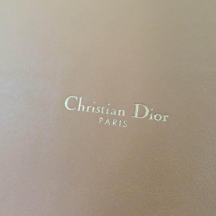 極美品☆Christian Dior クリスチャンディオール B0098CMIV D-WAIST マキシ レザー ダブルゴールドバックル ベルト ブラウン 70