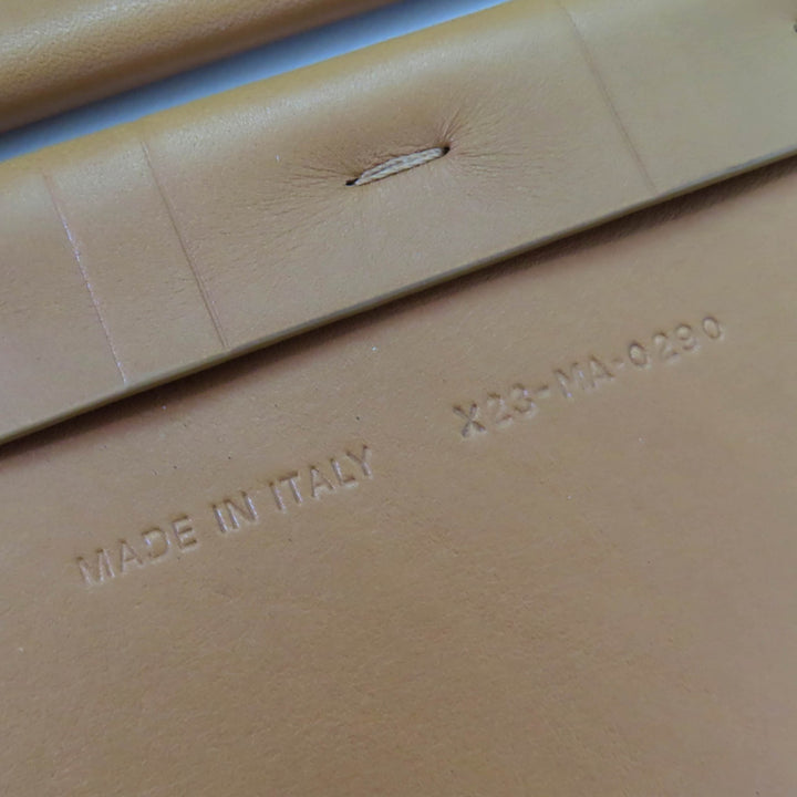 極美品☆Christian Dior クリスチャンディオール B0098CMIV D-WAIST マキシ レザー ダブルゴールドバックル ベルト ブラウン 70