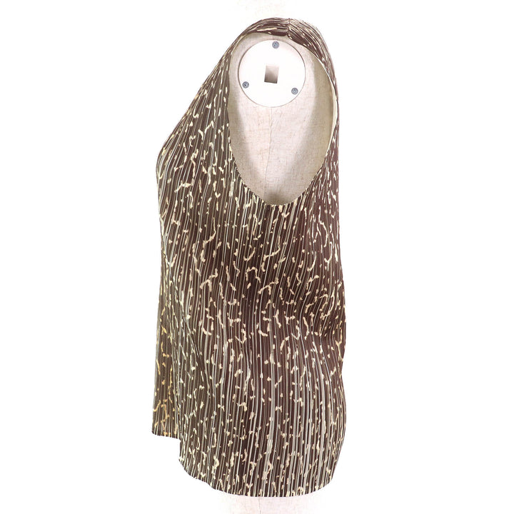 極美品△PLEATS PLEASE プリーツプリーズ イッセイミヤケ PP62-JK500 総柄 ノースリーブ カットソー トップス 約L～LLサイズ 正規品