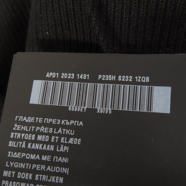 極美品☆PRADA プラダ 2023年製 P235H バージンウール ボトムス パンツ ブラック 36 イタリア製 正規品 レディース