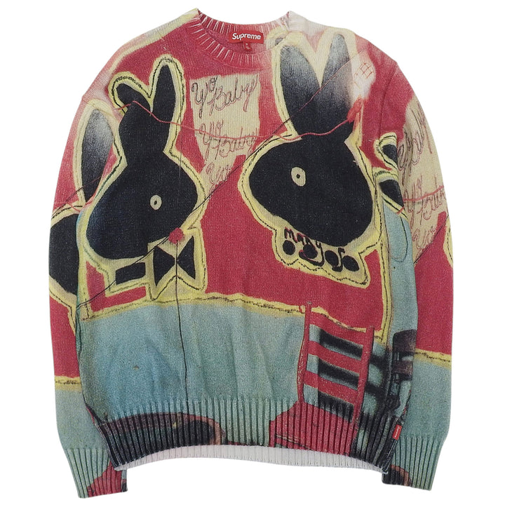 極美品▲Supreme シュプリーム 24SS Yo Baby Sweater ヨー ベイビー コットン100％ ニット セーター マルチ M メンズ
