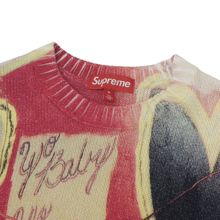 極美品▲Supreme シュプリーム 24SS Yo Baby Sweater ヨー ベイビー コットン100％ ニット セーター マルチ M メンズ