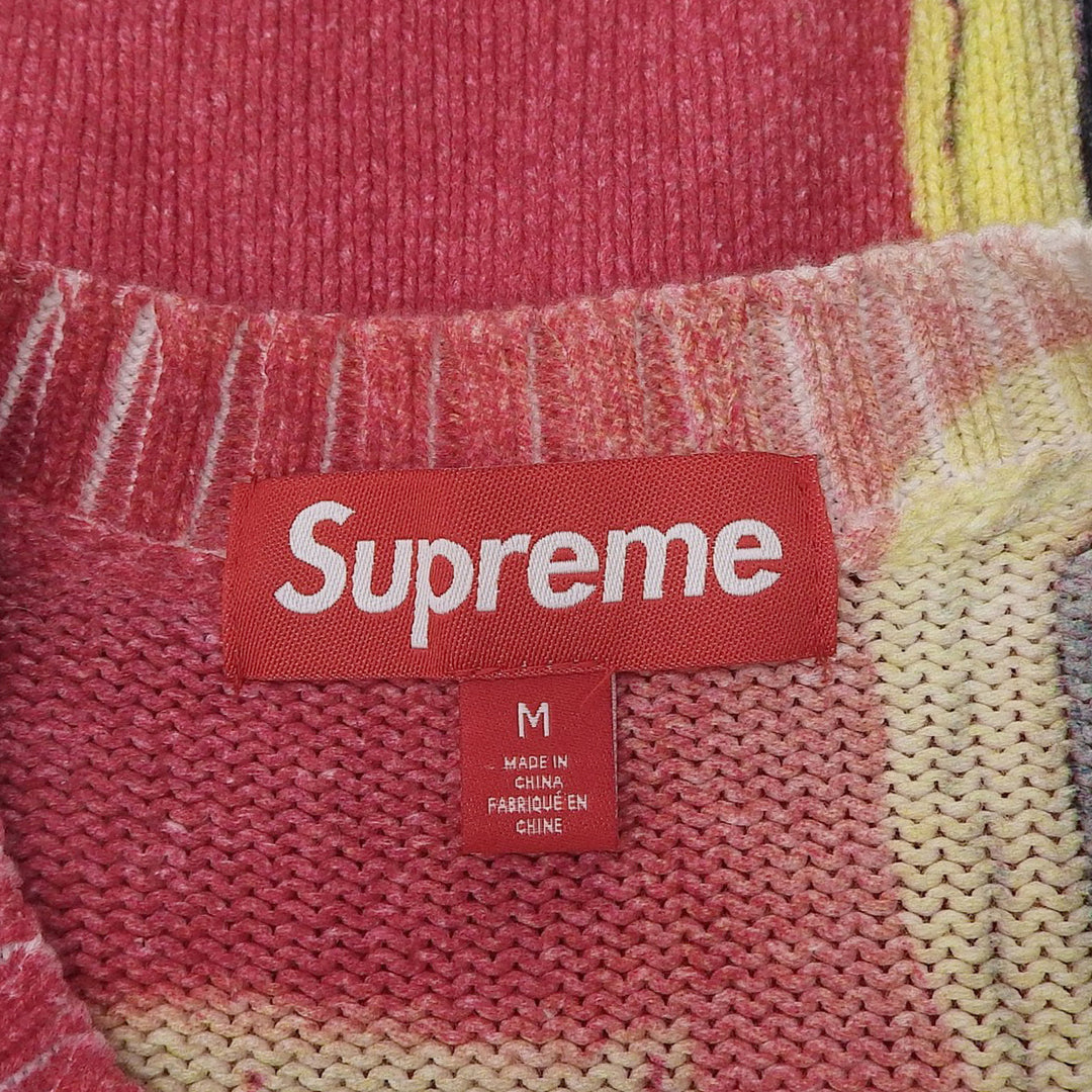 極美品▲Supreme シュプリーム 24SS Yo Baby Sweater ヨー ベイビー コットン100％ ニット セーター マルチ M メンズ