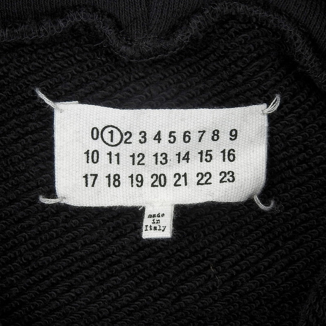 極美品▲Maison Margiela 1 メゾンマルジェラ1 S51GU0029 スプレーデザイン パーカー ブラック パープル M 165 伊製 正規品 レディース