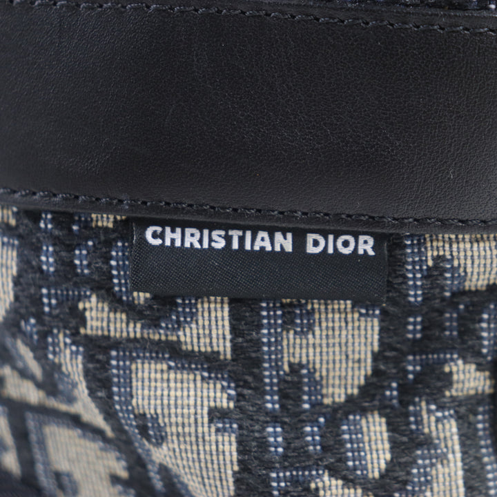 未使用品▲DIOR ディオール オム レザー キャンバス オブリーク ハイトップ コンバット ショートブーツ ブラック 41 イタリア製 メンズ