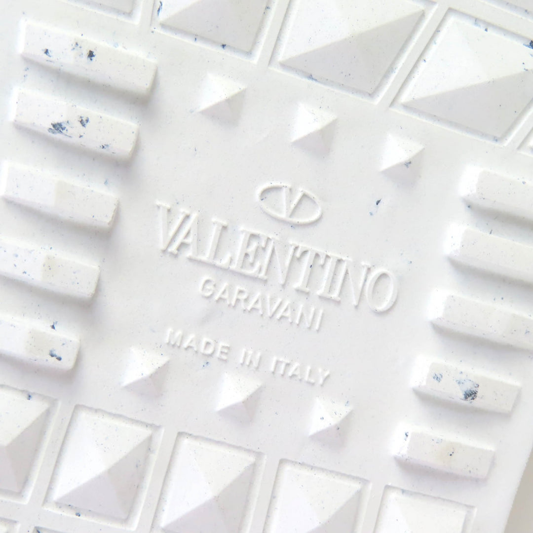未使用品△Valentino Garavani ヴァレンティノガラヴァーニ ZY2S0830 レザー ロックスタッズ OPEN FOR A CHANGE スニーカー 軽量 38
