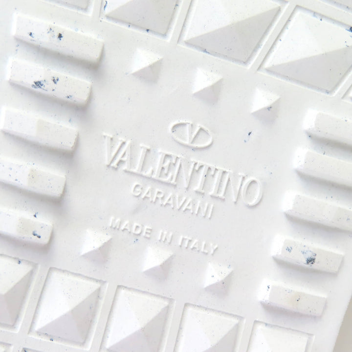 未使用品△Valentino Garavani ヴァレンティノガラヴァーニ ZY2S0830 レザー ロックスタッズ OPEN FOR A CHANGE スニーカー 軽量 38