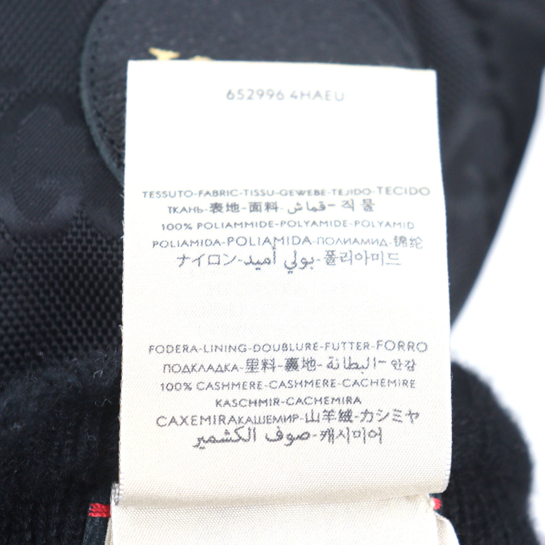 極美品○GUCCI グッチ 652996 GUCCI Off The Grid グッチ オフ ザ グリッド GGロゴ レザーワッペン付き スキーグローブ 8 S 正規品
