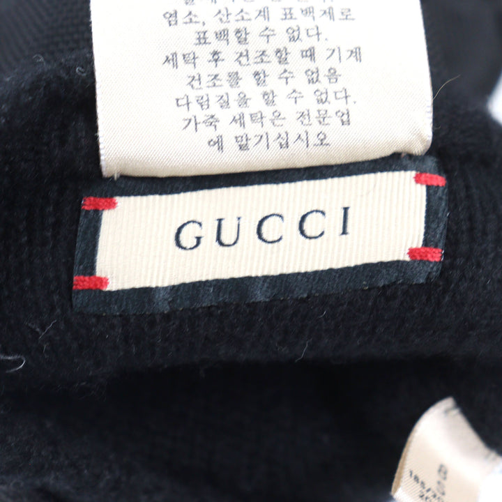 極美品○GUCCI グッチ 652996 GUCCI Off The Grid グッチ オフ ザ グリッド GGロゴ レザーワッペン付き スキーグローブ 8 S 正規品
