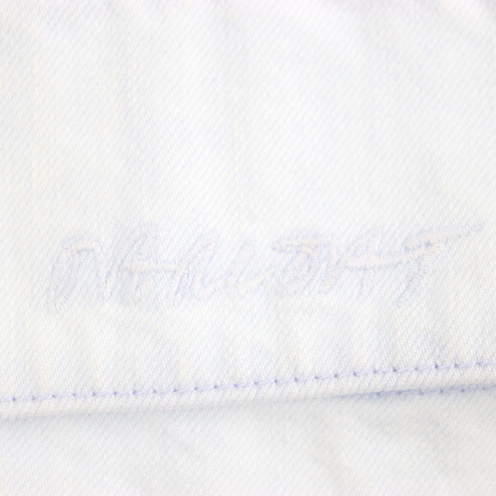 極美品▼OVERCOAT オーバーコート S24T06-FLBL 比翼仕立て ロゴ刺繍 カーゴポケット デニムシャツジャケット M 正規品 定価92400円