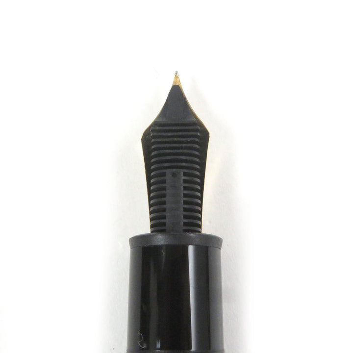 極美品□MONTBLANC モンブラン マイスターシュテュック 149 ペン先18K Fニブ キャップ式 万年筆 ブラック ゴールド 箱付き ドイツ製