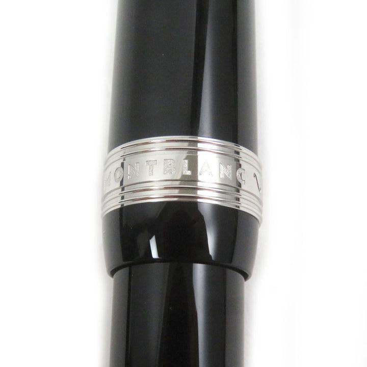 極美品□MONTBLANC モンブラン ヨハン・シュトラウス ドネーションペン キャップ式 ボールペン ブラック シルバー ドイツ製 メンズ