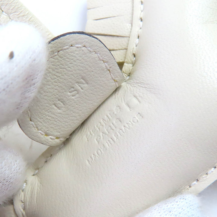 極美品△HERMES エルメス ロデオ タッチ PM アニョーミロ アリゲーター クレ/ライム バッグチャーム U刻印 フランス製 レディース