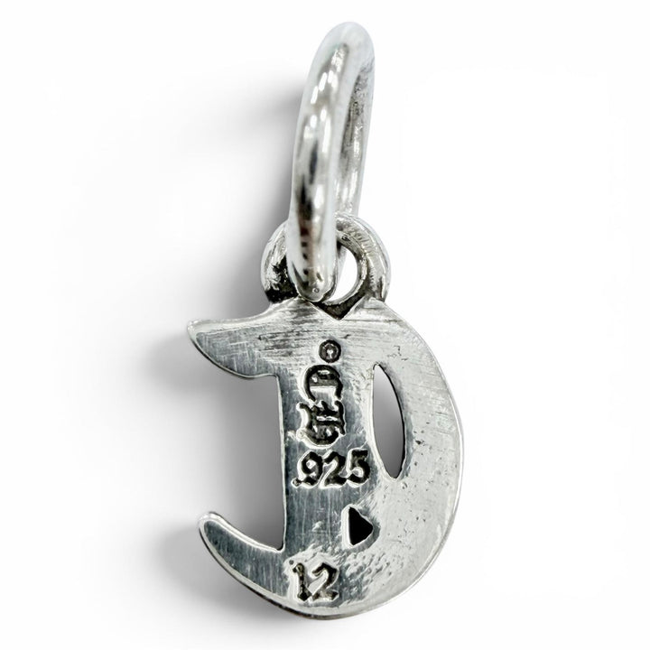 極美品◇CHROME HEARTS クロムハーツ 925 STACK ALPHABET イニシャル C アルファベット チャーム ペンダントトップ シルバー 重量0.5g