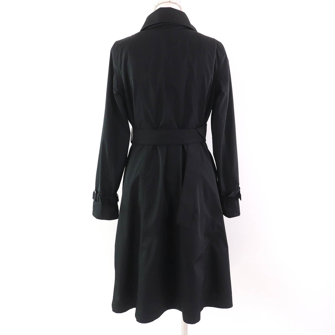 美品△MACKINTOSH LONDON マッキントッシュ ロンドン ロゴボタン ウールライナー・ベルト付 ロングコート ブラック 38 正規品 レディース