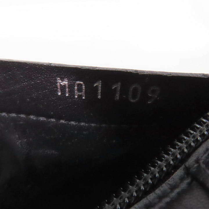 美品☆LOUIS VUITTON ルイヴィトン モノグラム ベルトデザイン レザー アンクルブーツ ブラック 36 保存袋付き イタリア製 レディース