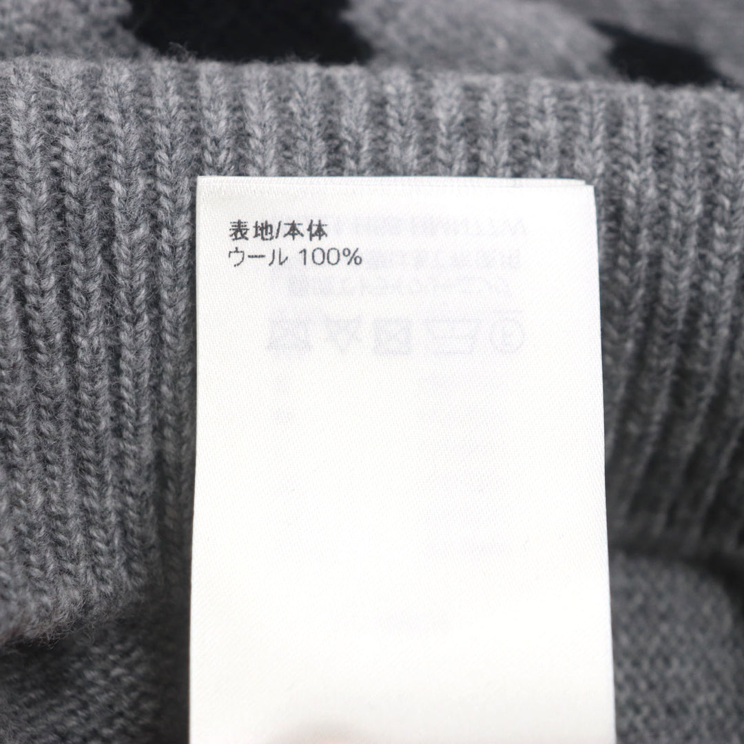 美品▼LOUIS VUITTON ルイヴィトン 22SS タイガーインタルシア ウール100% Amen Break クルーネック ニットセーター S 正規品 メンズ