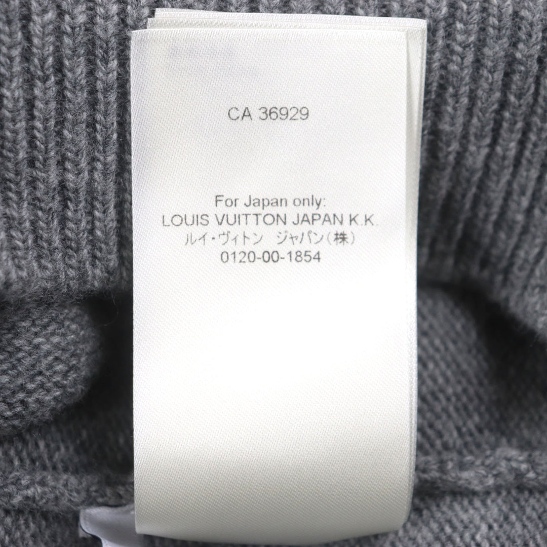 美品▼LOUIS VUITTON ルイヴィトン 22SS タイガーインタルシア ウール100% Amen Break クルーネック ニットセーター S 正規品 メンズ