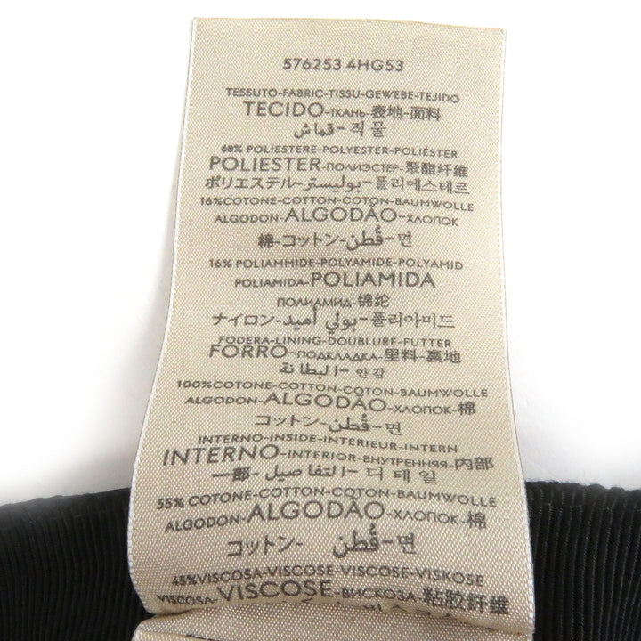 極美品□GUCCI グッチ 576253 GGキャンバス ロゴワッペン ベースボールキャップ 帽子 ブラック M/58cm イタリア製 正規品 メンズ
