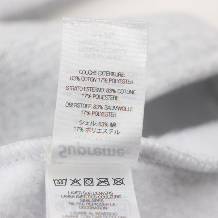 極美品▼Supreme シュプリーム 24AW On God Hooded Sweatshirt プリント 裏起毛 プルオーバー フーディ パーカー グレー M 正規品 メンズ