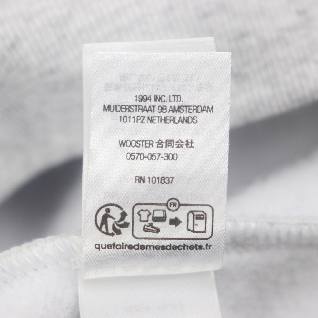 極美品▼Supreme シュプリーム 24AW On God Hooded Sweatshirt プリント 裏起毛 プルオーバー フーディ パーカー グレー M 正規品 メンズ