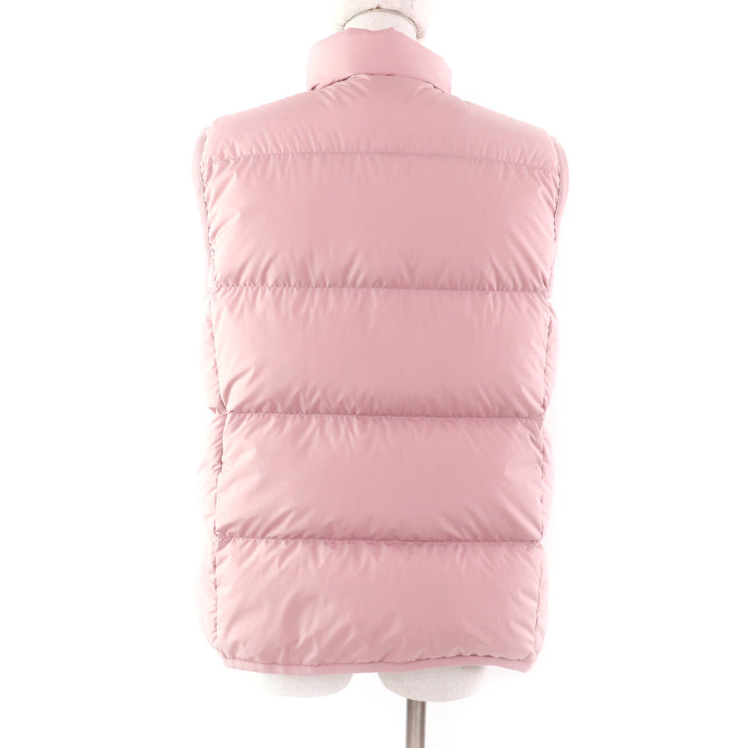 極美品★MONCLER モンクレール 2024年製 BADIA ロゴワッペン付 ダウンベスト アウター ピンク 3 正規品 レディース