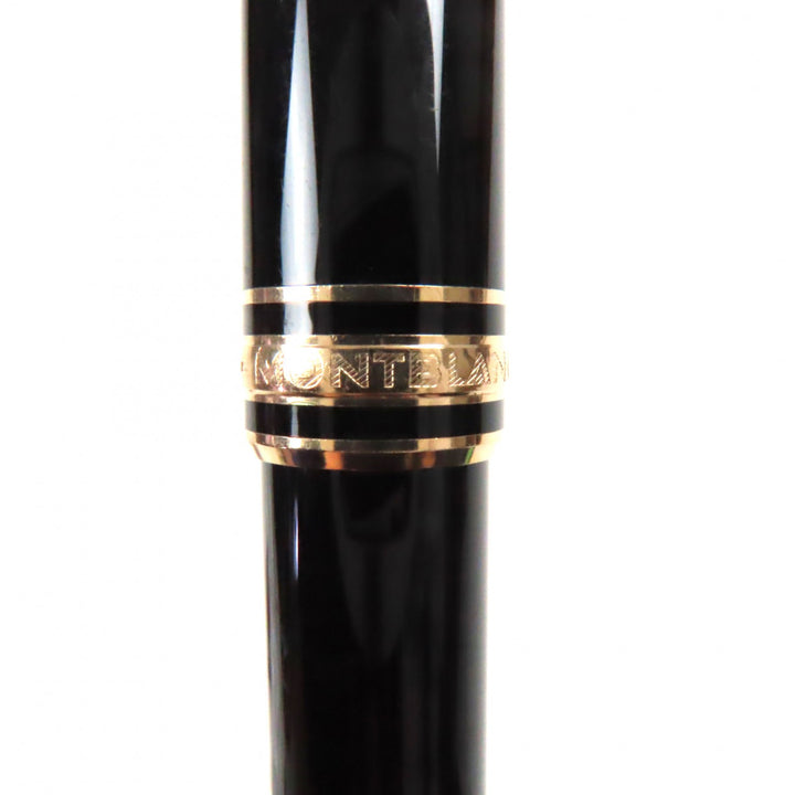 良品▼MONTBLANC モンブラン マイスターシュテュック クラシック ホワイトスター ツイスト式 ボールペン ブラック ゴールド 筆記確認済み