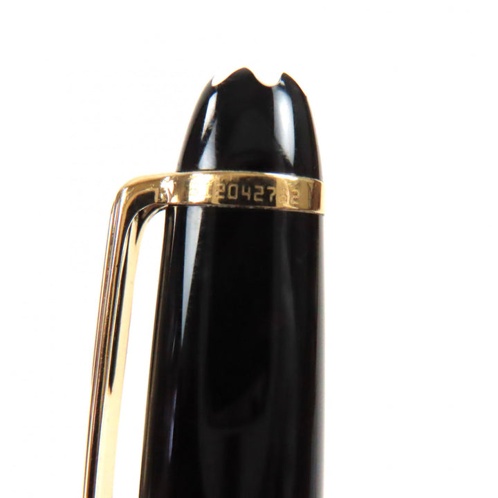良品▼MONTBLANC モンブラン マイスターシュテュック クラシック ホワイトスター ツイスト式 ボールペン ブラック ゴールド 筆記確認済み