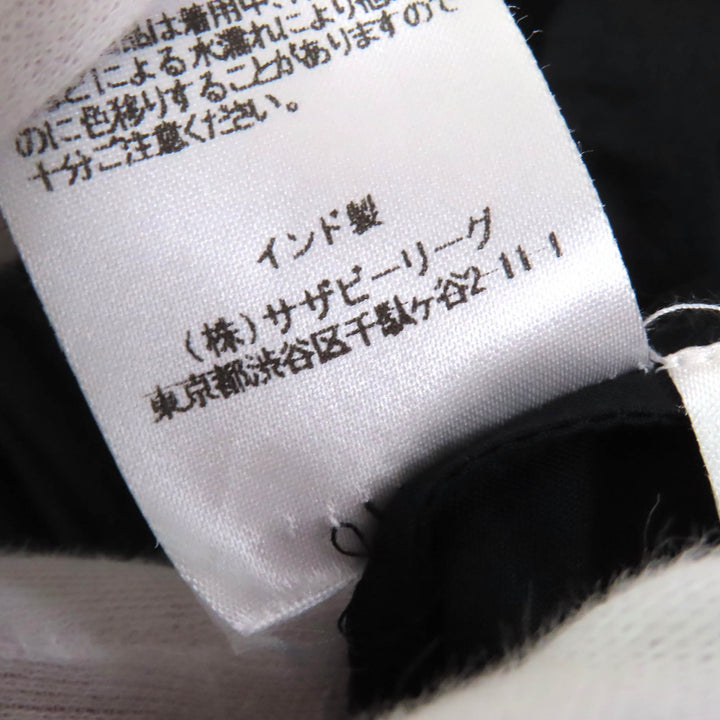 極美△Merlette マーレット 23SS 3710300474 コットン100％ フラワービーズ クルーネック 長袖 ワンピース ブラック M 正規品 レディース