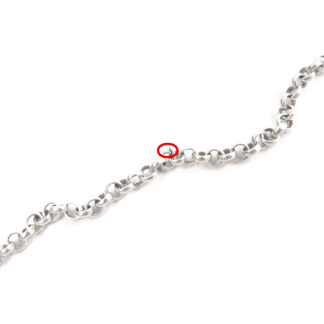 美品□CHROME HEARTS クロムハーツ NECKCHAIN R18 ロールチェーン 18インチ チェーンネックレス SV925 アクセサリー シルバー 重量4.9g