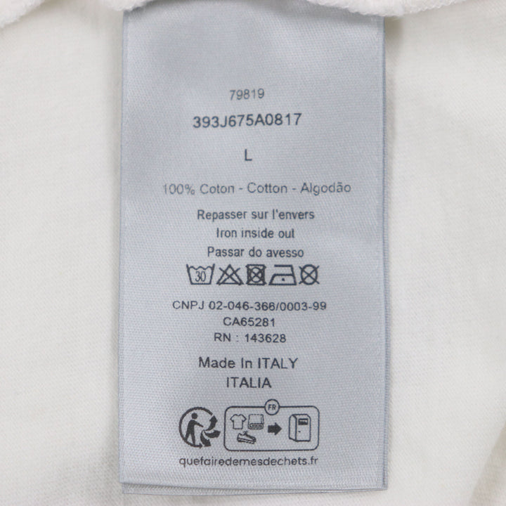 美品▼DIOR ディオール オム 23SS 393J675A0817 スラブコットン ジャージ リラックスフィット ロングスリーブ 長袖Ｔシャツ L 正規品