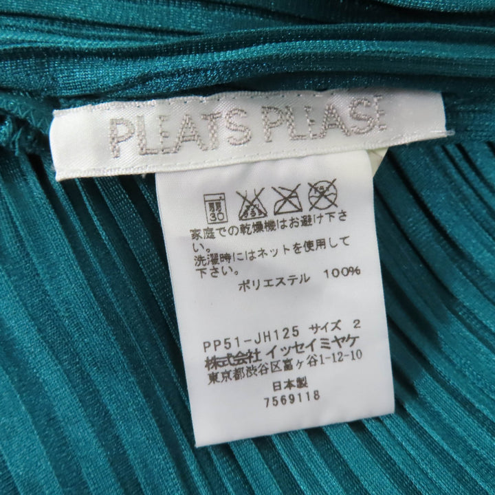 美品☆PLEATS PLEASE プリーツプリーズ イッセイミヤケ ジャケット ノースリーブワンピース アンサンブル グリーン 3・2 正規品