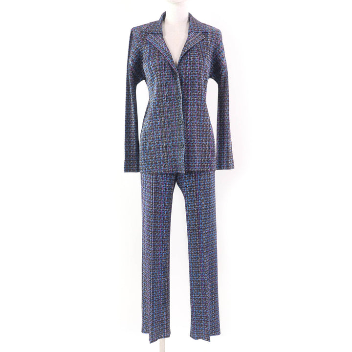 極美品☆PLEATS PLEASE プリーツプリーズ イッセイミヤケ ジャケット・ボトムス セットアップ マルチカラー 3・1 正規品 レディース