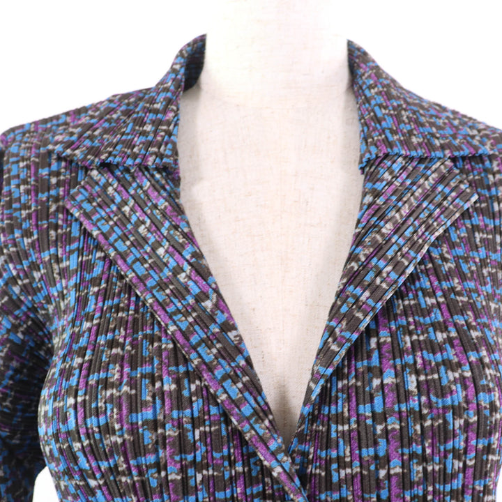 極美品☆PLEATS PLEASE プリーツプリーズ イッセイミヤケ ジャケット・ボトムス セットアップ マルチカラー 3・1 正規品 レディース