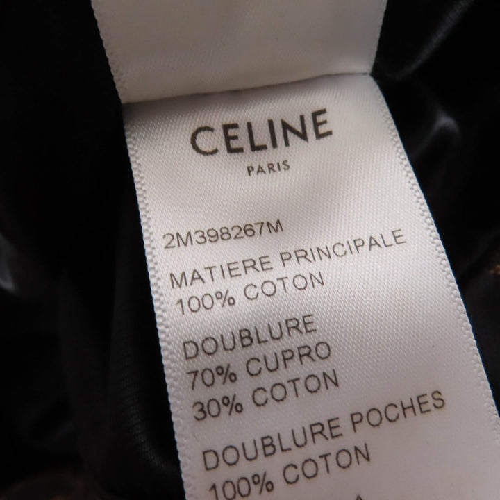 極美品☆CELINE セリーヌ 2M398267M トリオンフ柄 トレンチコート ブラウン 40 ハンガー・ガーメント付き フランス製 正規品 レディース