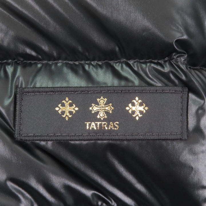 極美品★TATRAS タトラス 21AW LTA21A4693 BABILA バビラ フード・ロゴワッペン付 ZIP UP ダウンコート ダークグリーン 1 正規品