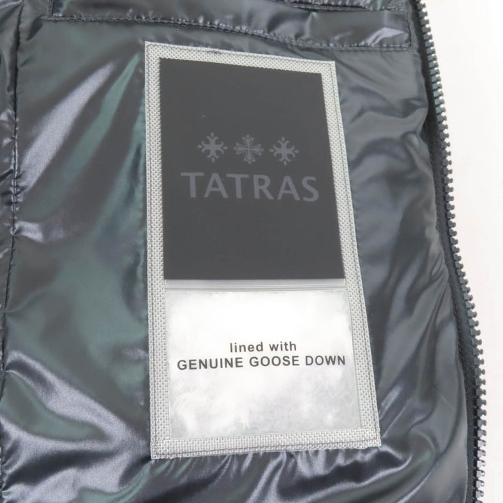極美品★TATRAS タトラス 21AW LTA21A4693 BABILA バビラ フード・ロゴワッペン付 ZIP UP ダウンコート ダークグリーン 1 正規品