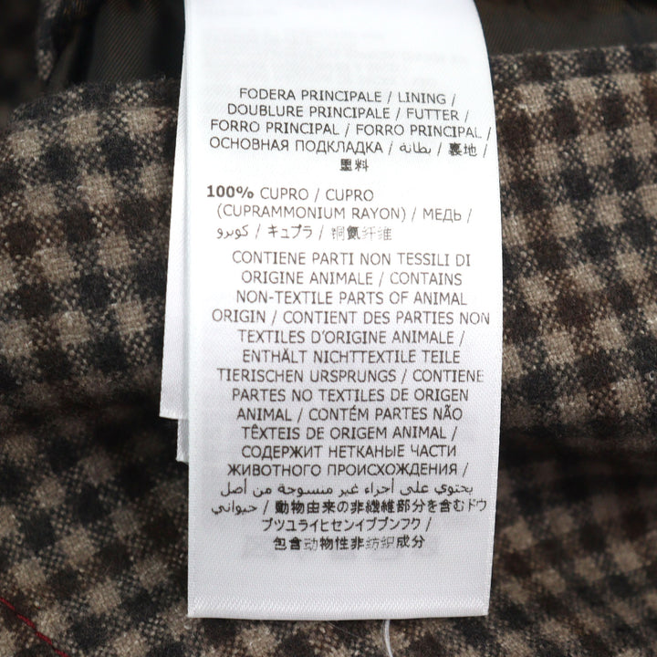 極美品○Salvatore Ferragamo サルヴァトーレフェラガモ ロゴボタン エルボーパッチ付き シングル テーラードジャケット 46-7R 正規品