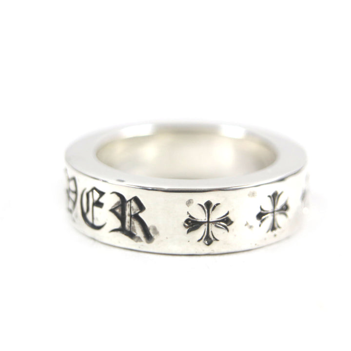 美品▼CHROME HEARTS クロムハーツ スペーサーリング フォーエバー 6mm 925 指輪 シルバー 日本サイズ9号 重量9.54g メンズ レディース