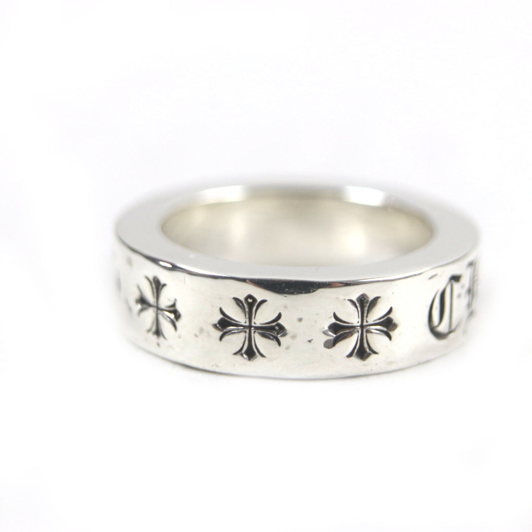 美品▼CHROME HEARTS クロムハーツ スペーサーリング フォーエバー 6mm 925 指輪 シルバー 日本サイズ9号 重量9.54g メンズ レディース
