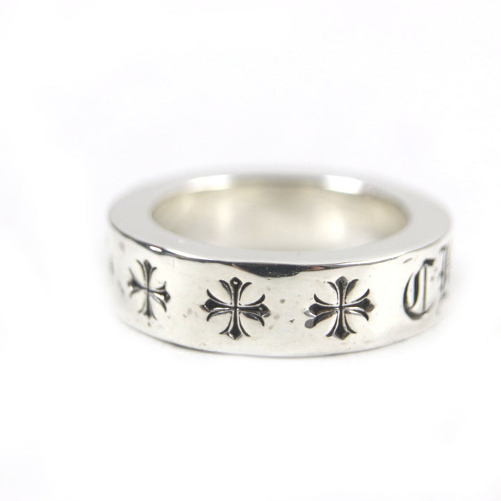 美品▼CHROME HEARTS クロムハーツ スペーサーリング フォーエバー 6mm 925 指輪 シルバー 日本サイズ9号 重量9.54g メンズ レディース