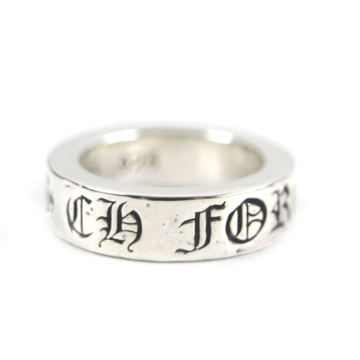 美品▼CHROME HEARTS クロムハーツ スペーサーリング フォーエバー 6mm 925 指輪 シルバー 日本サイズ9号 重量9.54g メンズ レディース