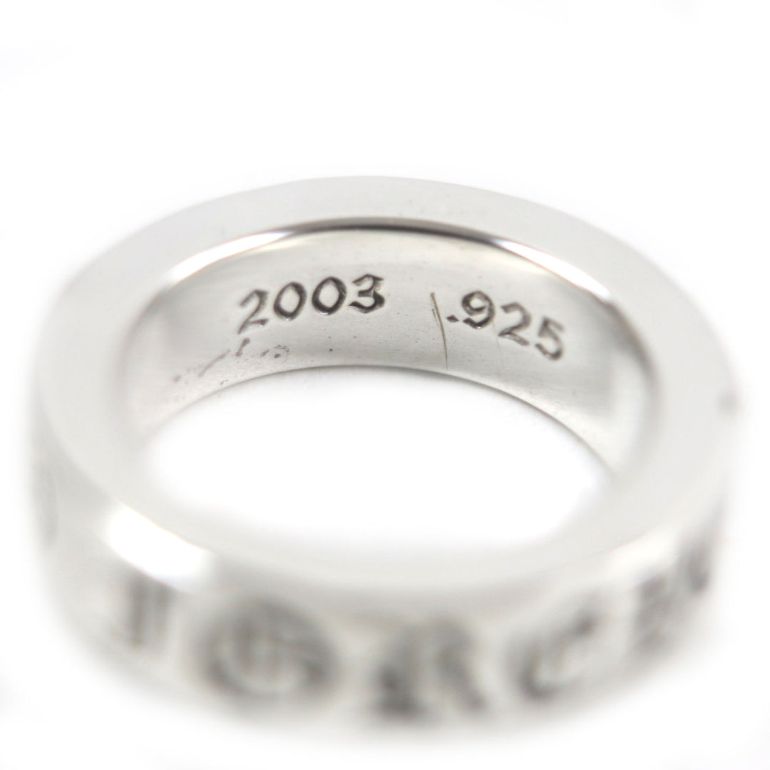美品▼CHROME HEARTS クロムハーツ スペーサーリング フォーエバー 6mm 925 指輪 シルバー 日本サイズ9号 重量9.54g メンズ レディース