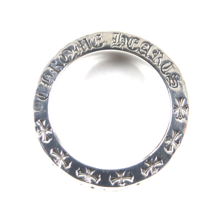美品▼CHROME HEARTS クロムハーツ スペーサーリング フォーエバー 6mm 925 指輪 シルバー 日本サイズ9号 重量9.54g メンズ レディース